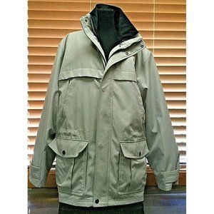 Michael Kors Jacket Mens XL Gray Full Zip Snap Heavy Insulated J04